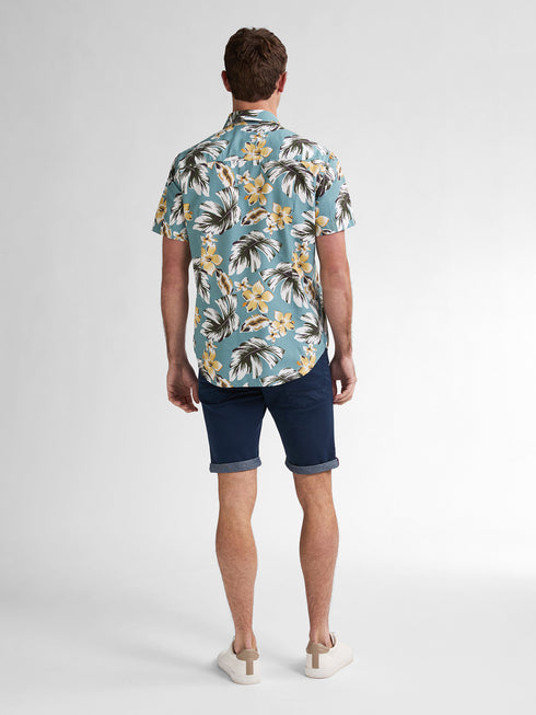 Petrol Short Sleeve Shirt M1050-SIS418